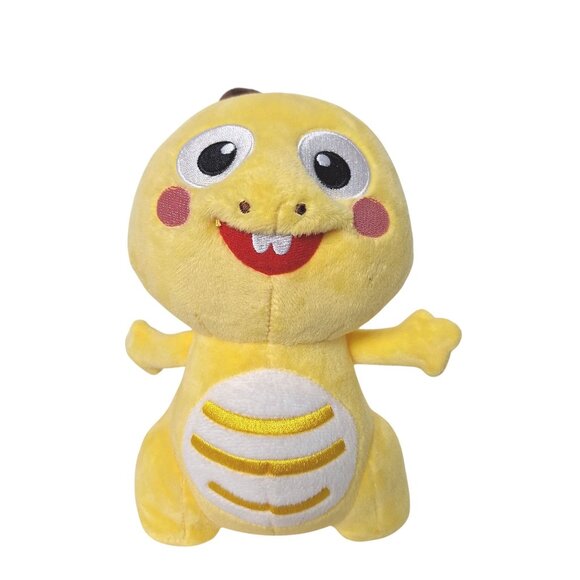 VIP Kid Yellow Dinosaur Plush Stuffed Animal 8.5" - Picture 1 of 6